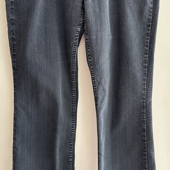 Merona Bootcut Black Denim Jeans, White Streaked Jeans, Size 14 Regular - Picture 3 of 16